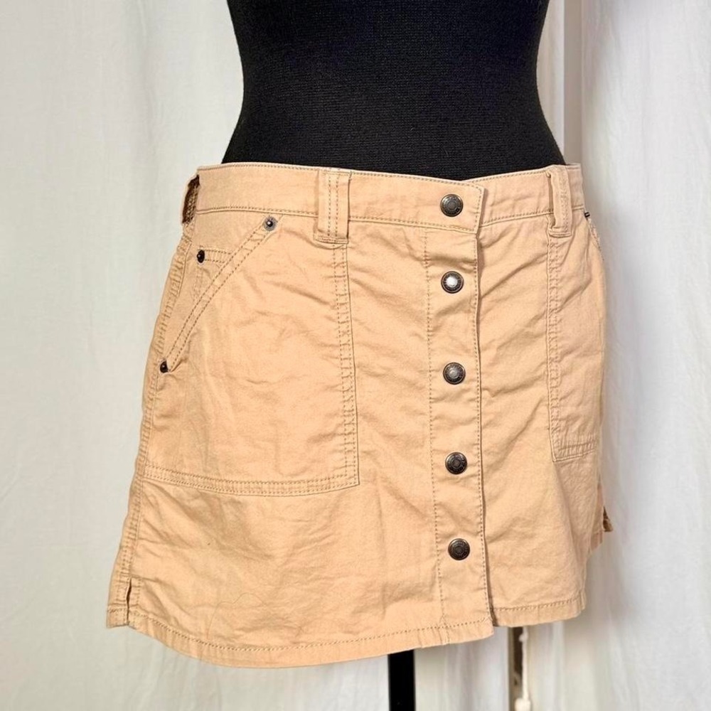 Vintage Abercrombie & Fitch Khaki Utility Mini Skirt Size S